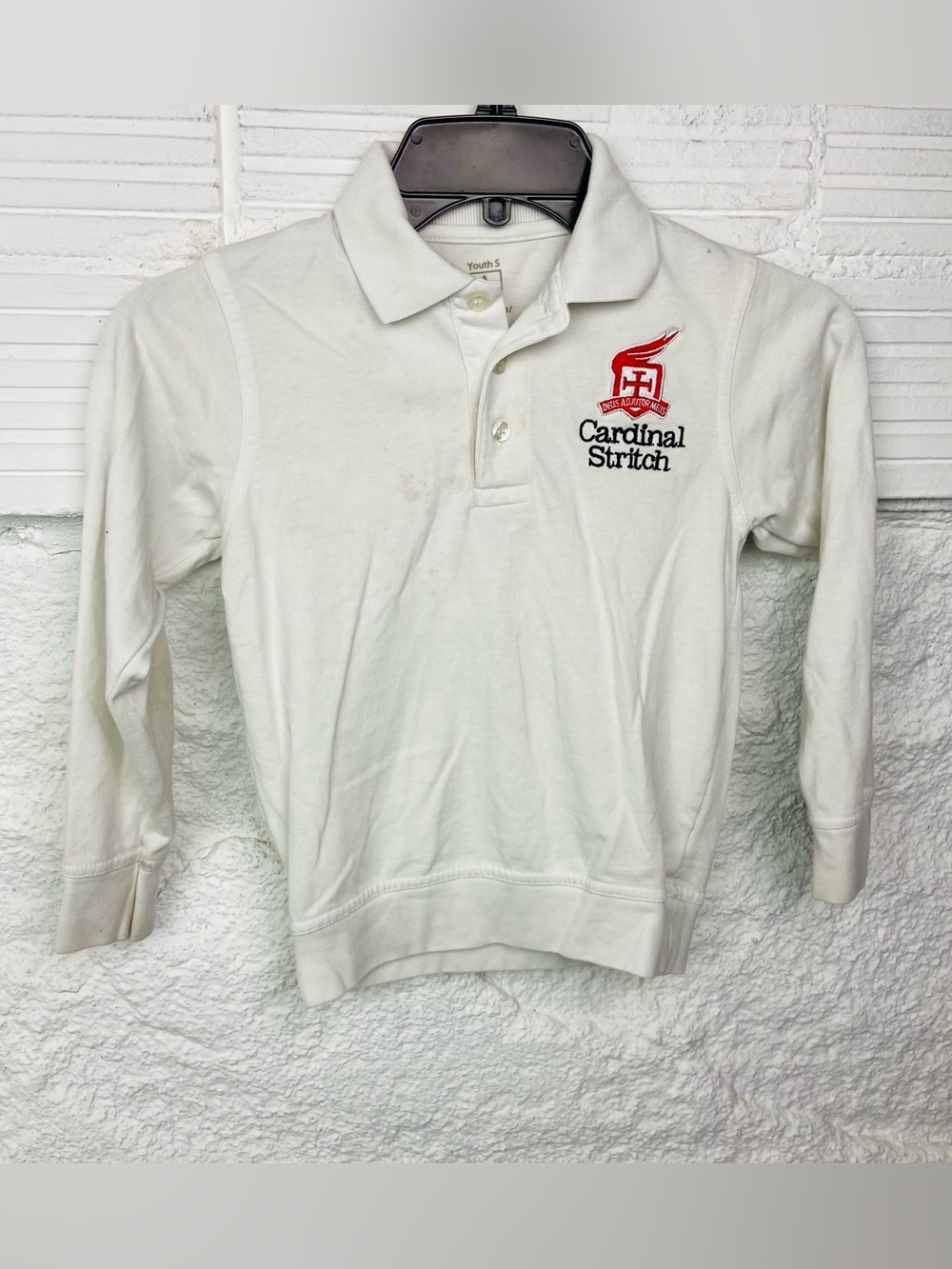 Cardinal stretch, private Catholic school Youth White Long-Sleeve Tee - Youth S